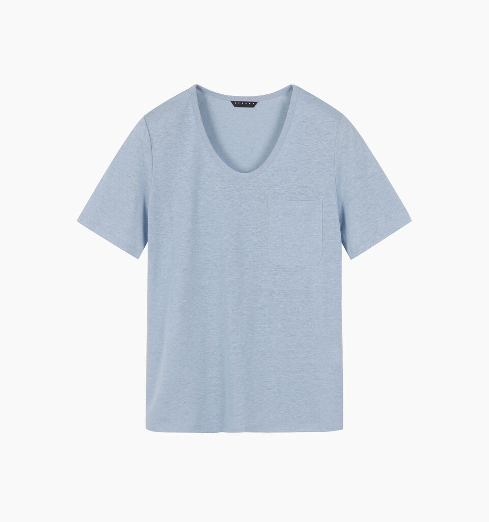 T-SHIRT - sisley k short sleeve t-shirt - Light Blue | Sisley K image number 2